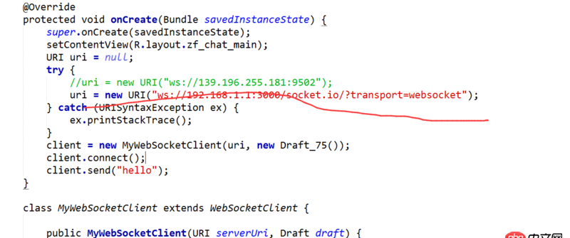 android - socket.io用java-websocket連接不上？