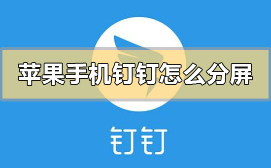 蘋果手機釘釘怎么分屏
