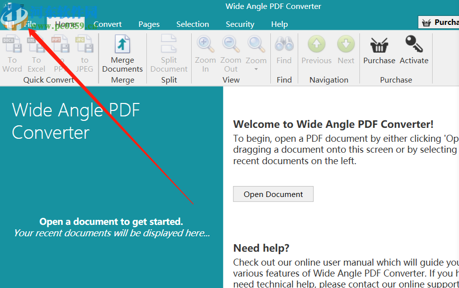 Wide Angle pdf Converter將PDF轉(zhuǎn)換成PPT的方法