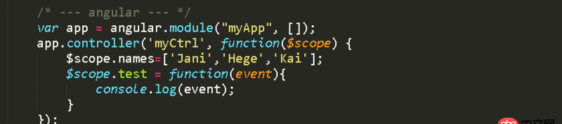 javascript - 請指條明路，angular的$event，在select中卻是undefined？