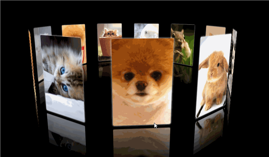 js實現3D旋轉效果