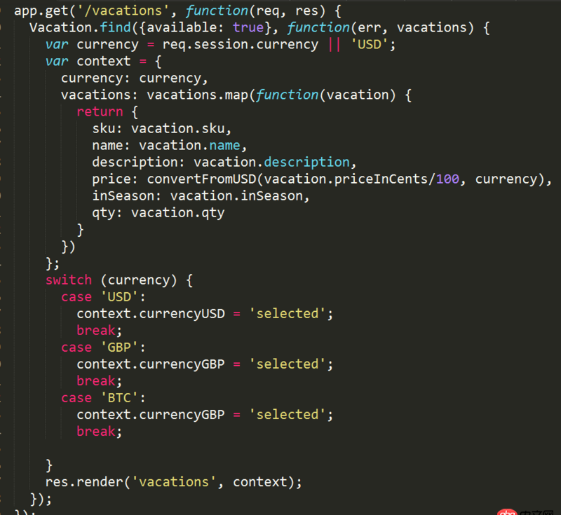 javascript - Node與Express開發中的用MongoDb存儲會話數據問題，按照書敲的，出現了如下問題，搜索已久找不到答案，特意想大家請教