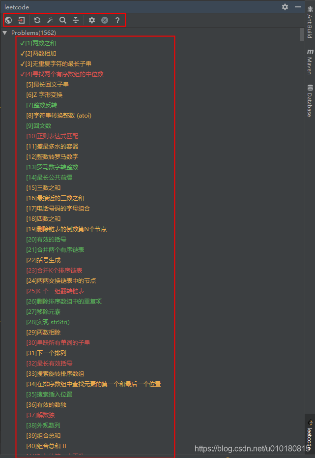 IDEA安裝Leetcode插件的教程