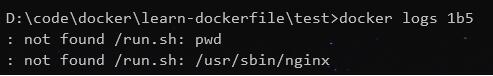 解決docker CMD/ENTRYPOINT執(zhí)行sh腳本報: not found/run.sh: