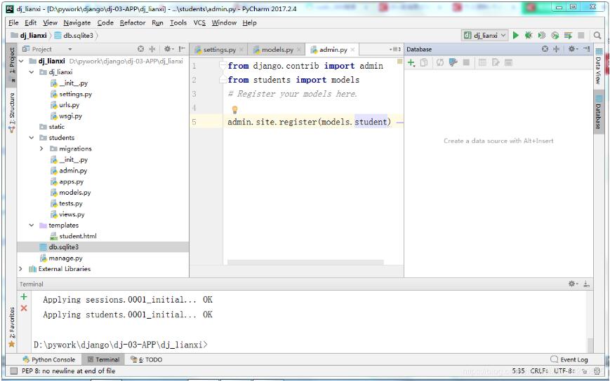 django 將自帶的數(shù)據(jù)庫sqlite3改成mysql實例
