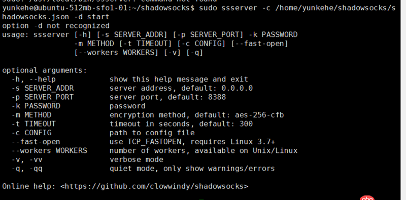 ubuntu后臺啟動(dòng)shadowsocks命令