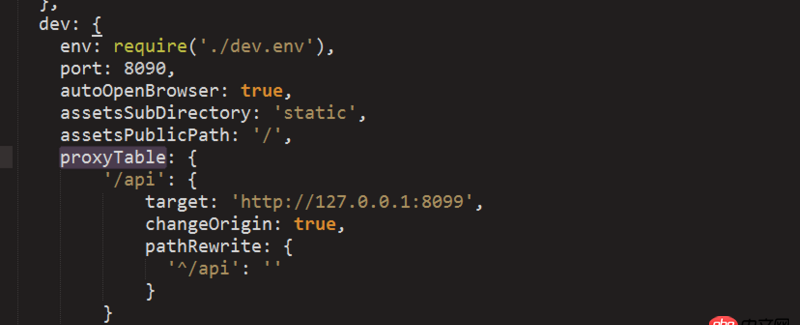 node.js - 在設置跨域的時候，proxyTable報錯誤 ？