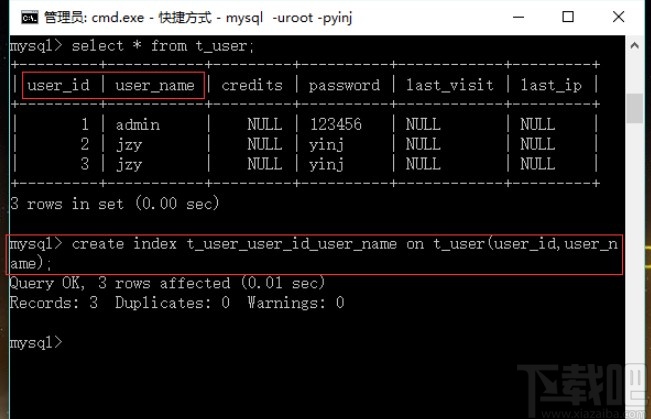 mysql創(chuàng)建索引的操作方法