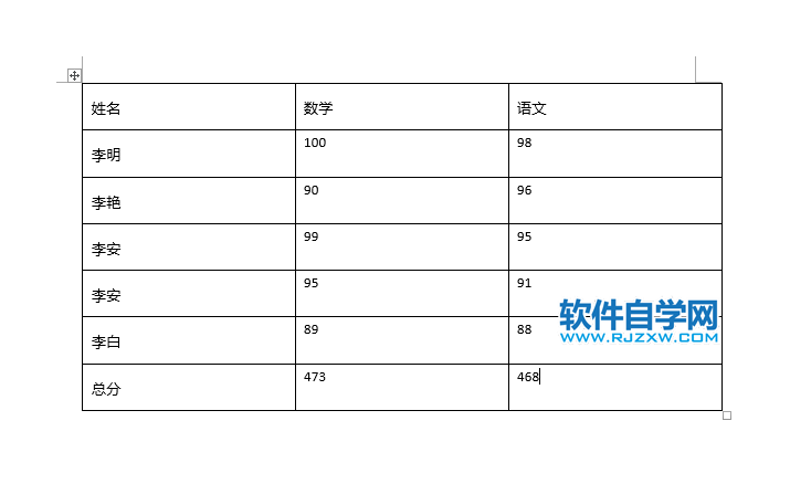 word2019表格怎么自動求和