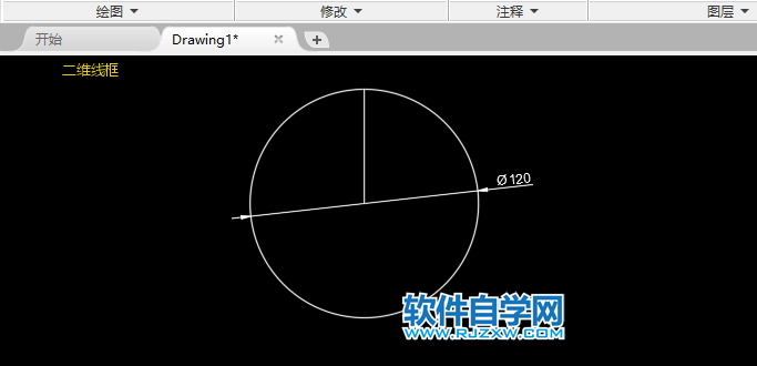CAD怎么畫五連花圓形的方法