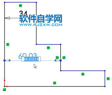 solidworks使用Instant2D修改2D草圖尺寸