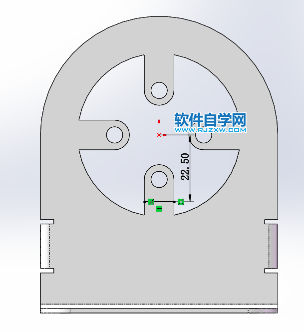 鈑金法蘭零件SolidWorks練習(xí)題畫法