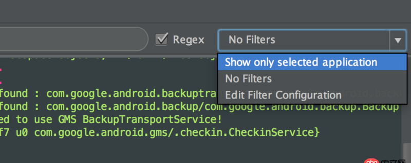 android-studio - AndroidStudio打印log,為什么show only selected application 無效，不篩選了
