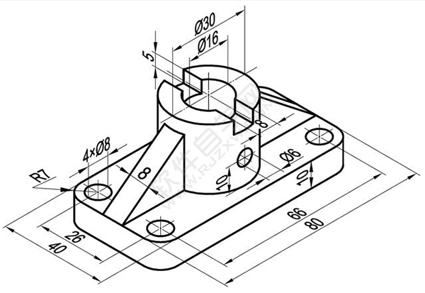 solidworks倒圓、切除與筋繪制實體