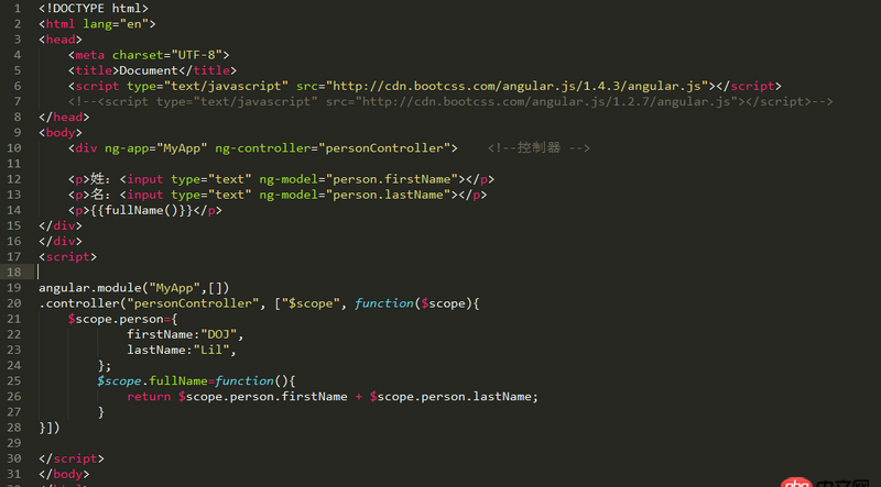 angular.js - Angular為什么我的版本換了下就不能用了呢？