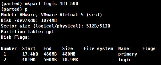 Linux parted磁盤分區實現步驟解析