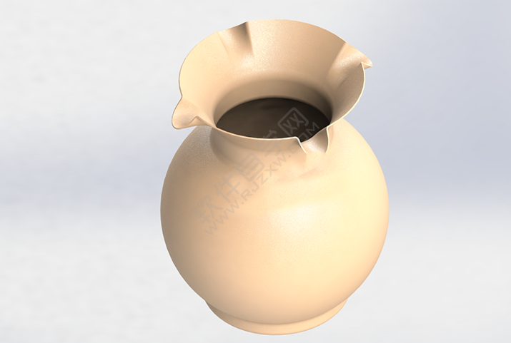 SolidWorks曲面練習(xí)花瓶零件的做題步驟