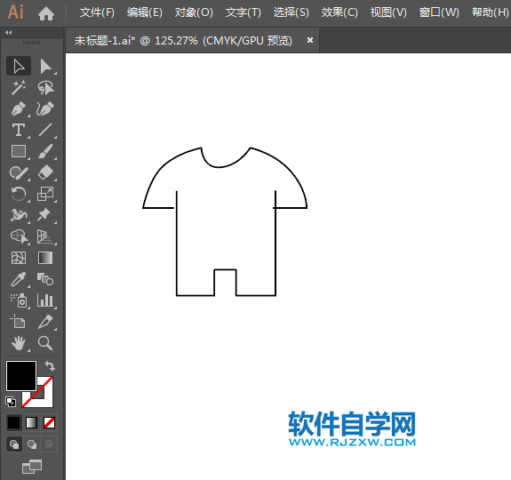 運(yùn)動服飾簡筆畫用AI繪制的方法