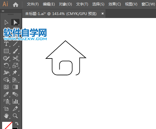 返回主頁(yè)標(biāo)識(shí)用AI繪制的方法