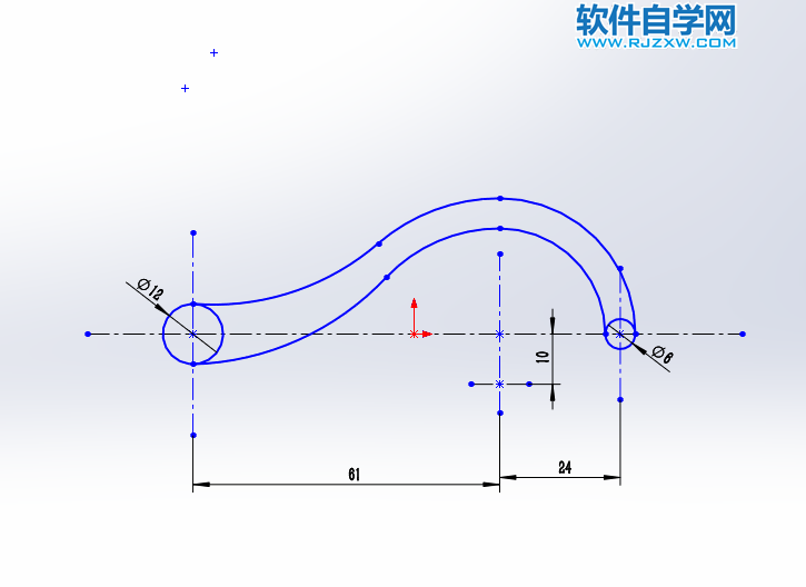 solidworks周邊圓相切草圖練習