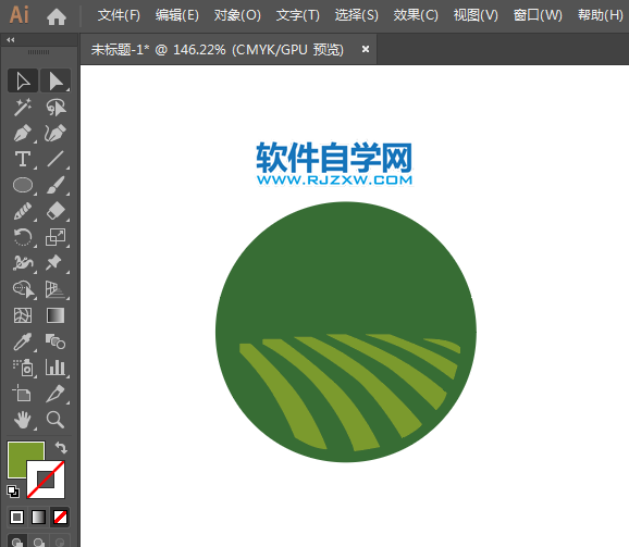 ai怎么畫綠色圖標(biāo)