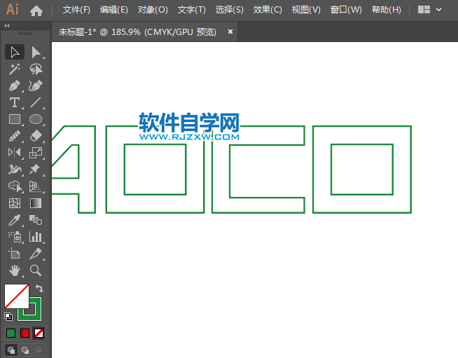 ai怎么設(shè)計(jì)AOCOS奧可視標(biāo)志
