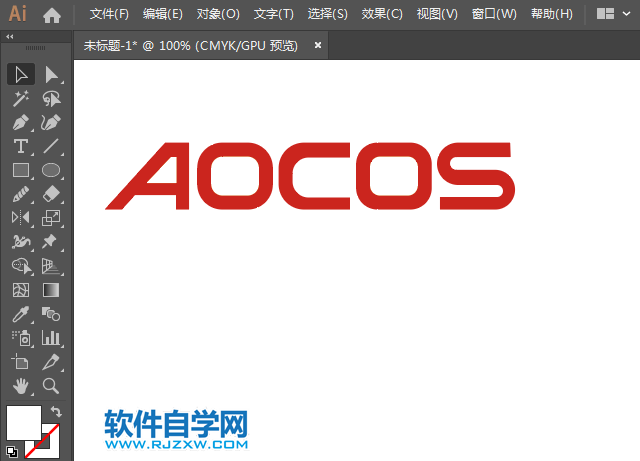 ai怎么設(shè)計(jì)AOCOS奧可視標(biāo)志