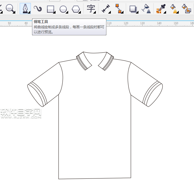 cdr衣服繪制