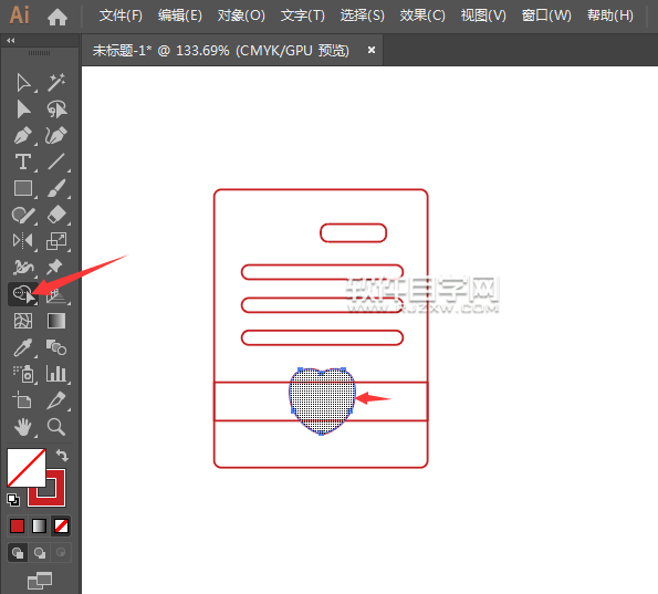 ai怎么設(shè)計愛情信圖案