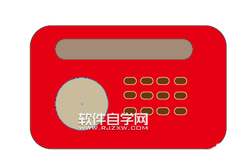 ai怎么畫一臺紅色的收音機(jī)圖標(biāo)