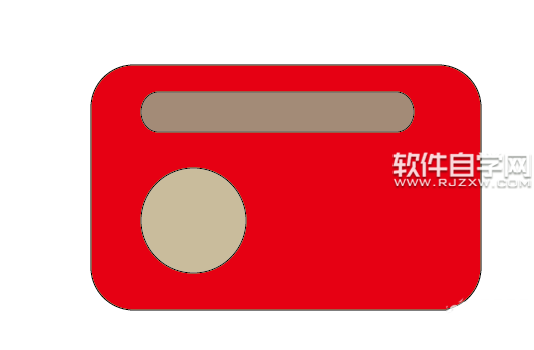 ai怎么畫一臺紅色的收音機(jī)圖標(biāo)