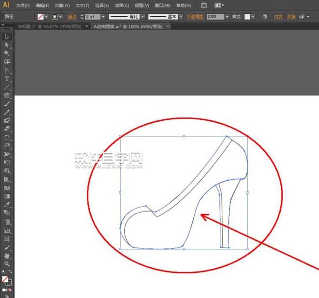 ai怎么設(shè)計(jì)高跟鞋主題的LOGO