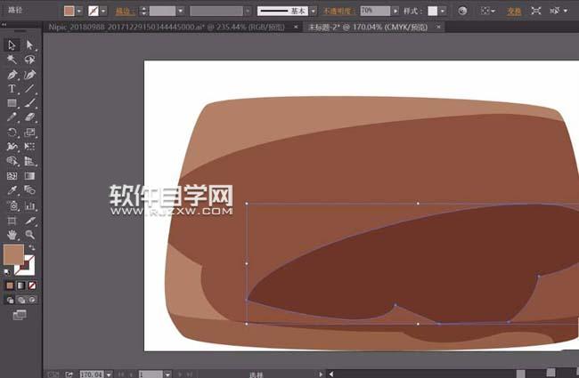 ai設(shè)計面包圖案的步驟