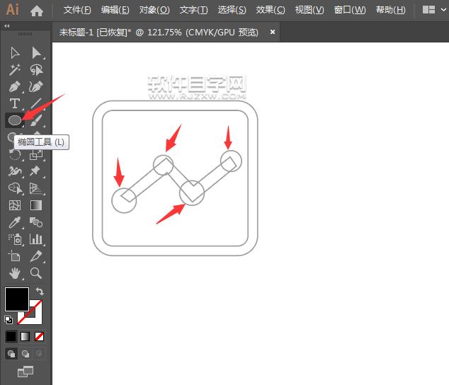 ai軟件怎么畫一個(gè)財(cái)經(jīng)圖標(biāo)