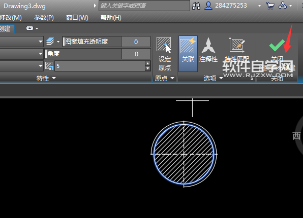 怎么找cad2018圖案填充并進行填充