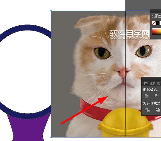 ai怎么設計小貓照鏡子