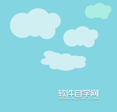 ai怎么畫藍(lán)天白云素材