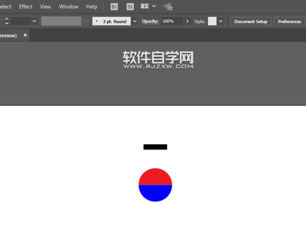 ai怎么畫韓國(guó)國(guó)旗