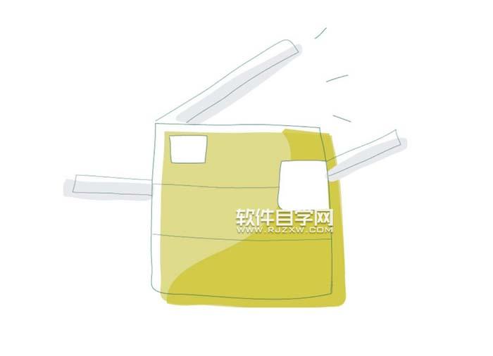 ai怎么畫卡通復印機