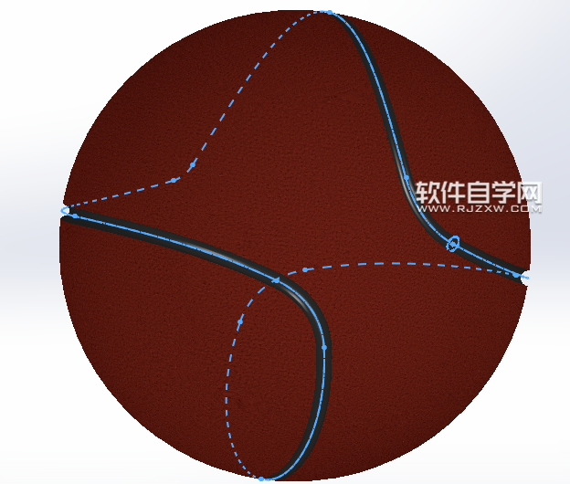 SolidWorks畫藍(lán)球的方法