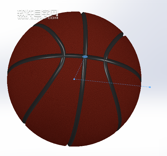 SolidWorks畫藍(lán)球的方法