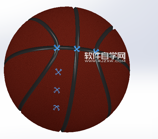 SolidWorks畫藍(lán)球的方法