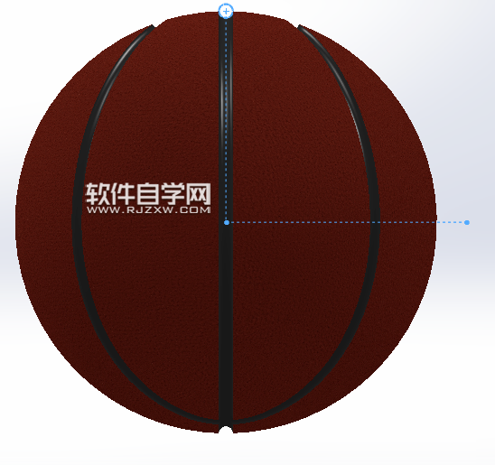 SolidWorks畫藍(lán)球的方法