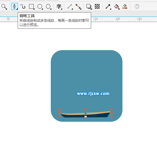 CorelDRAW X8怎么設計帆船圖案呢？