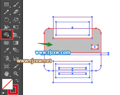 怎么用AICC矩形工具制作打印機(jī)圖標(biāo)