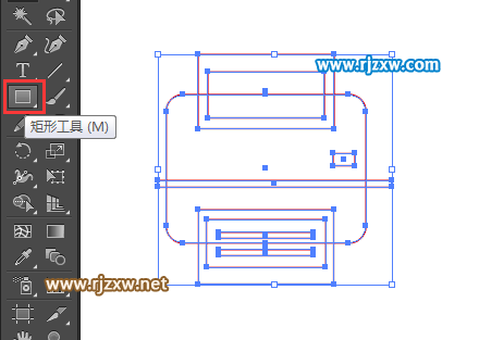 怎么用AICC矩形工具制作打印機(jī)圖標(biāo)