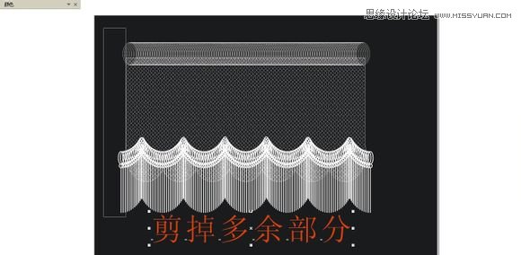 使用CorelDraw調(diào)和工具和變形工具畫窗簾