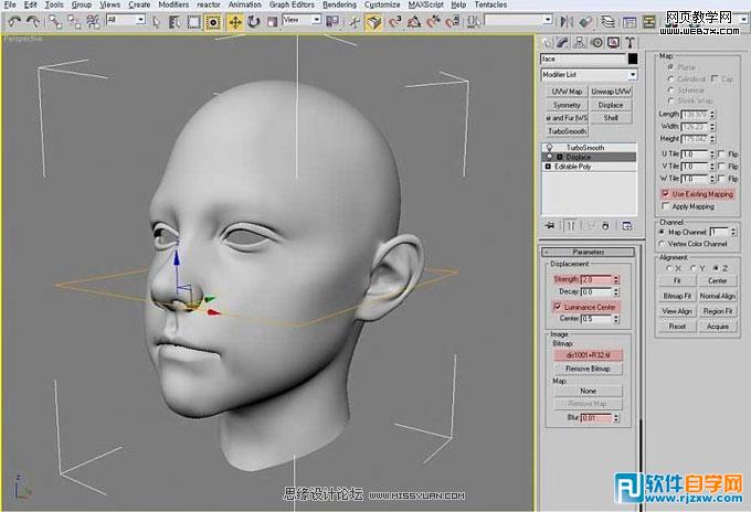 教你用3DMAX制作憂愁的Petra女孩建模教程