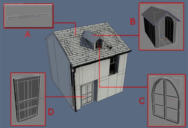 教你怎么用3DMAX制作懷舊老屋教程