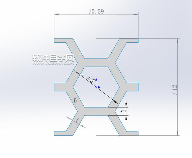 SolidWorks六邊形鏤空?qǐng)A環(huán)建模的方法